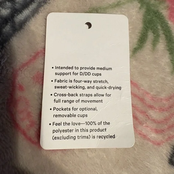 Lululemon Athletica Envital Sports Bra D/DD, sz 6 - Picture 5 of 5